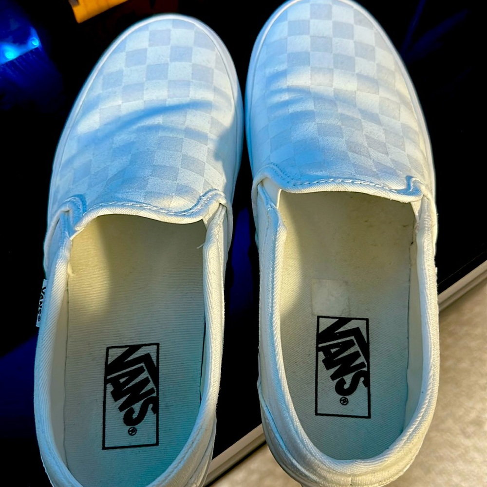 Vans checkered slip on